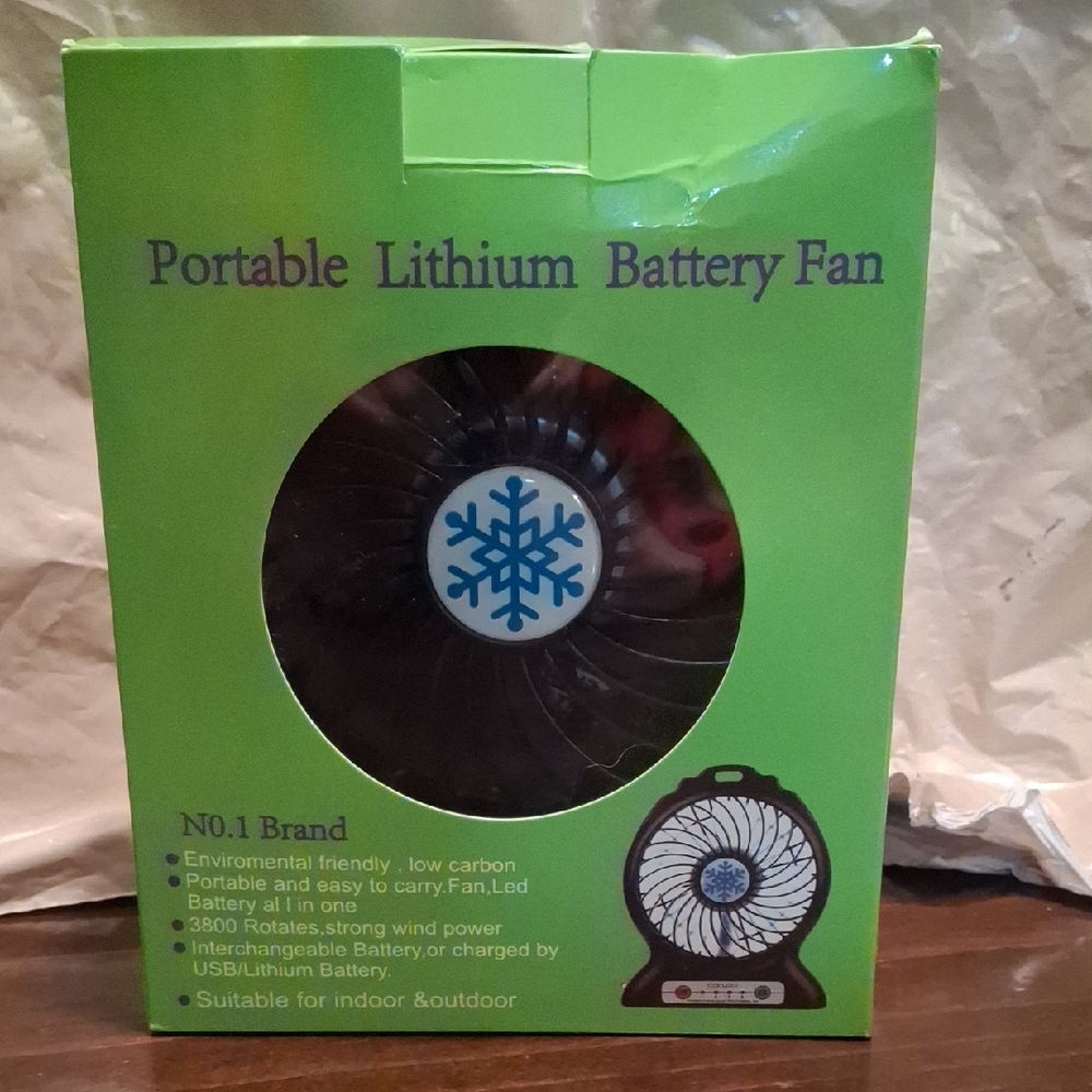 Portable Lithium Battery Fan